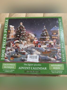 Advent Calendar Christmas  holiday Jigsaw 1008 Pieces Puzzles 24 Boxes Puzzles